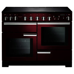 Rangemaster Professional Deluxe 110 Induction Hob Range Cooker Cranberry